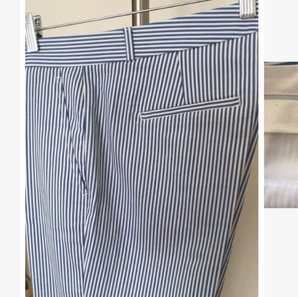 Banana Republic Striped Ryan Slim Straight Dress Pants Women's Size 6 - Picture 3 of 12